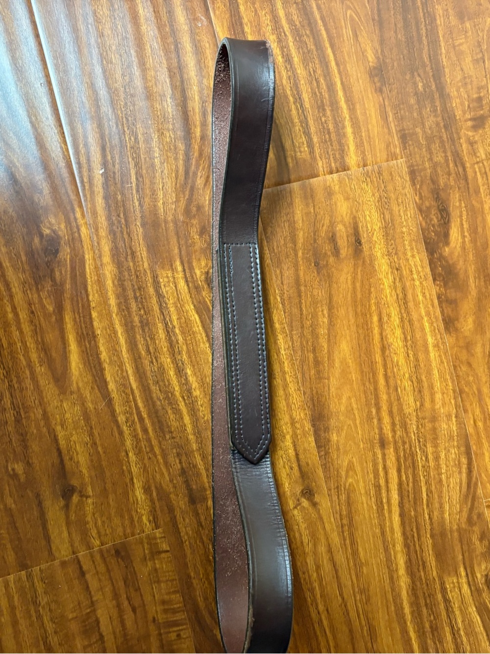 Mechanic’s belt (scratch less) by Hanks. Brown leather, size 40.